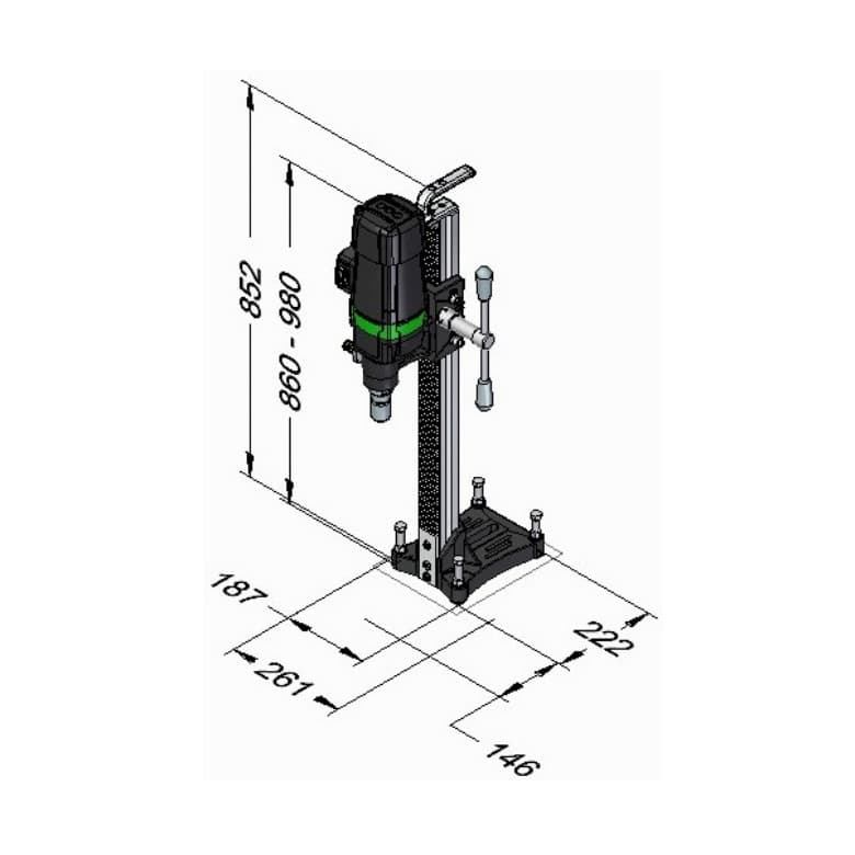 Eibenstock 200 mm Diamond Core Drill Machine, PDB 200