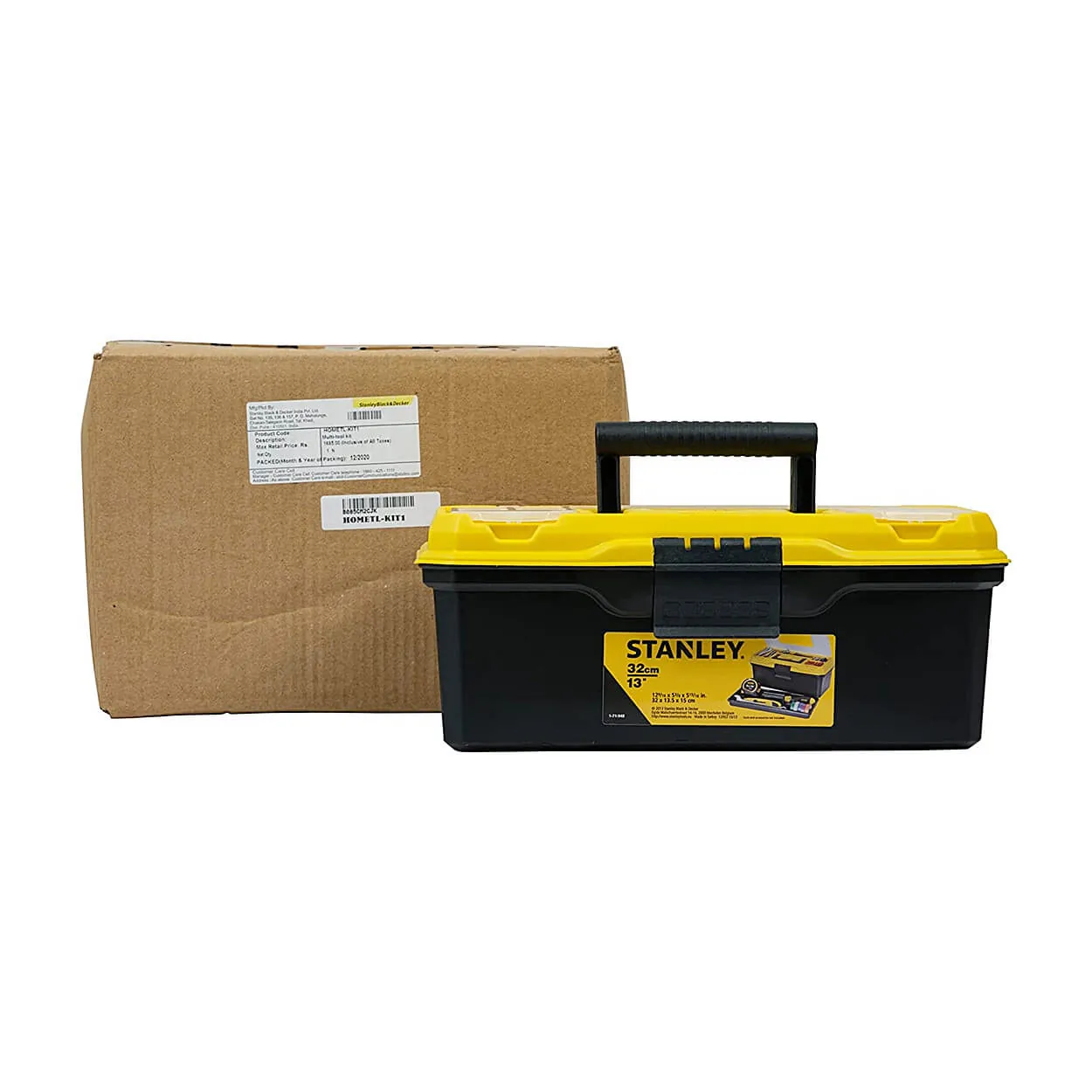 Stanley 15 Pcs Hand Tools Kit In 13 Inch Tool Box For Home DIY Use, HOMETL-KIT1