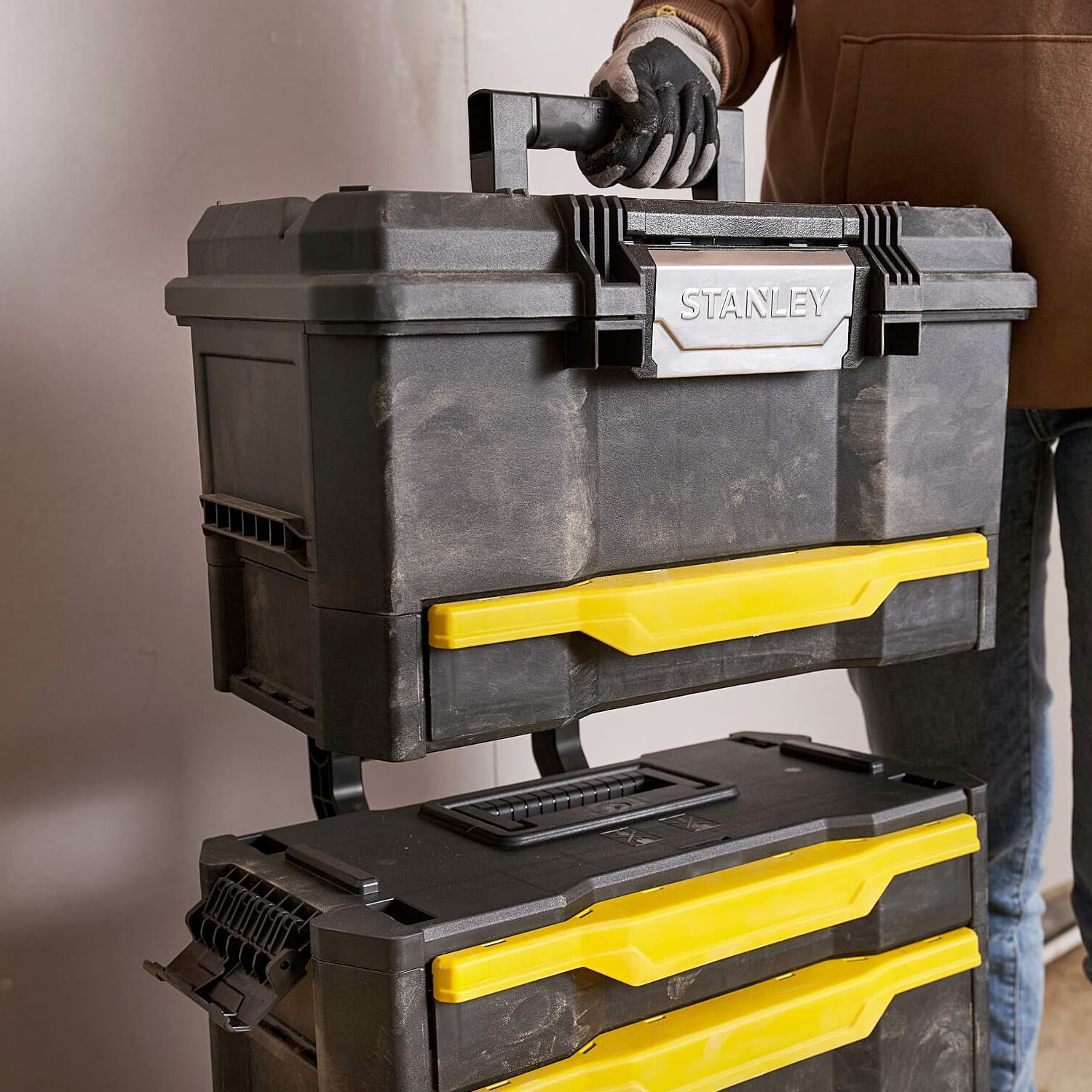 Stanley 5 in 1 Pro One Touch Modular Rolling Workshop, 1-79-206