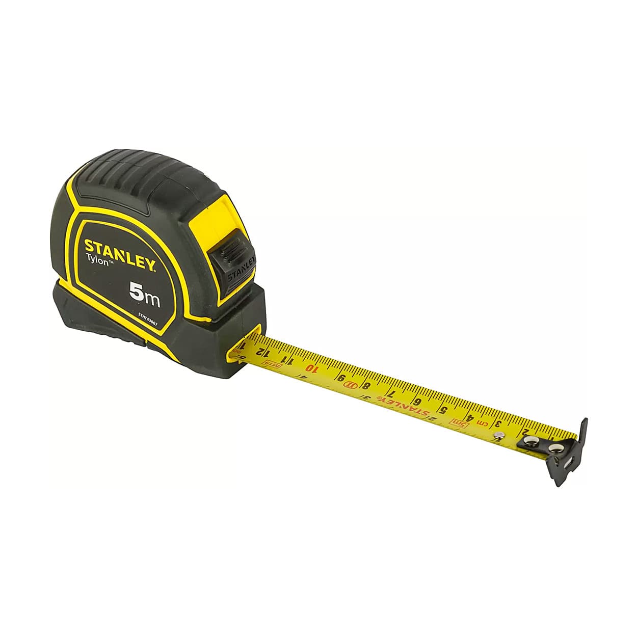 Stanley 5Mtr x 19mm Width Tylon Measurement Tape in Rugged Rubber Case, STHT43067-12