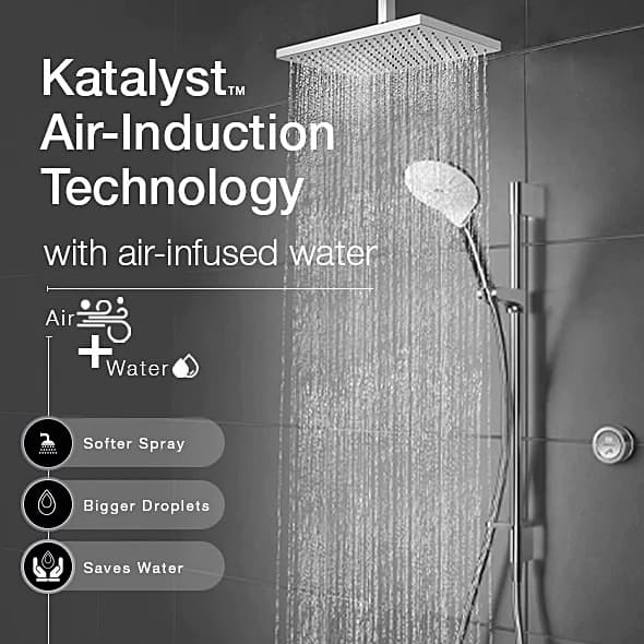 Kohler ModernLife 330 x 230 mm Single Function Rain Head In Polished Chrome Finish, K-27731IN-CP