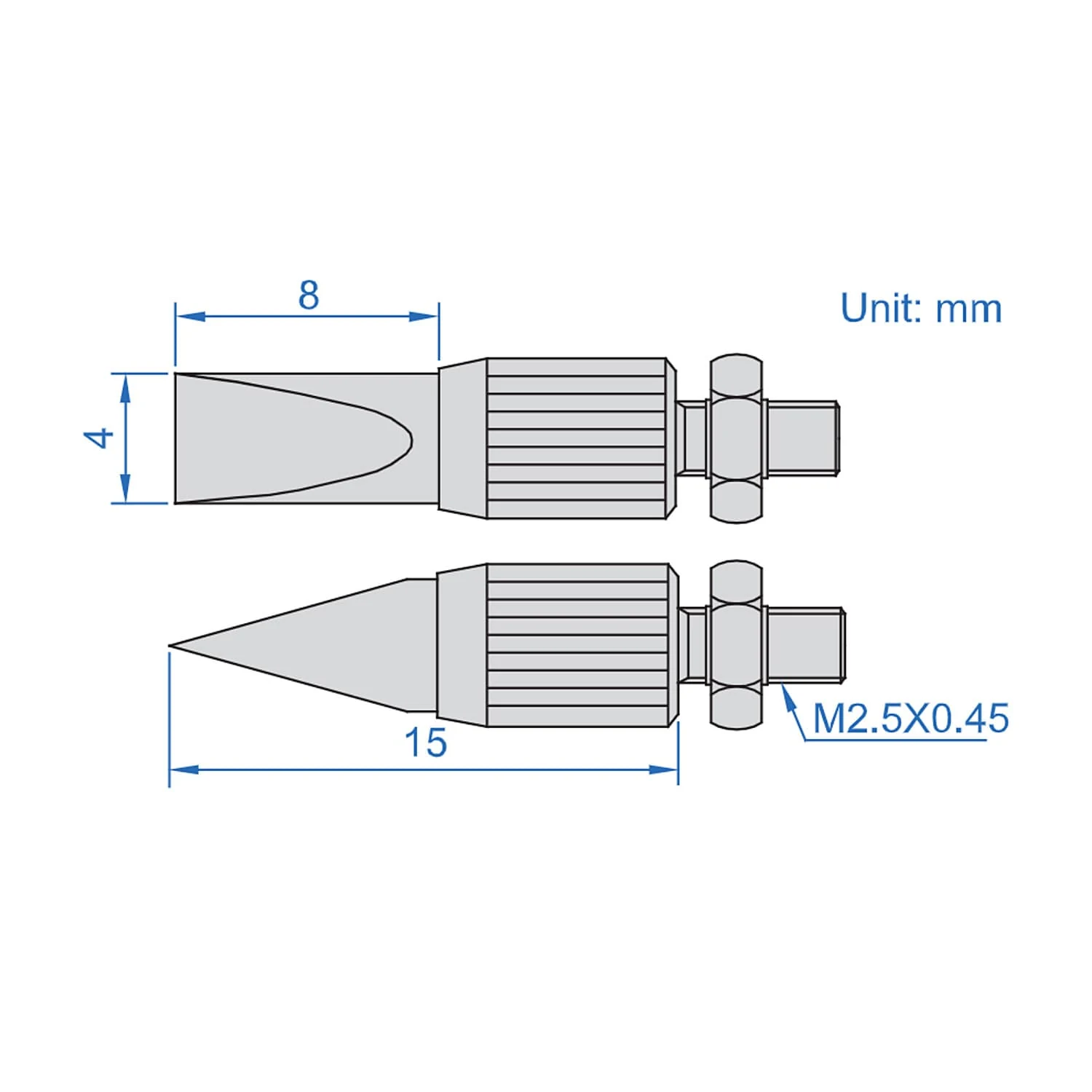 Insize 15 mm Knife Edge Point, 6282-1001