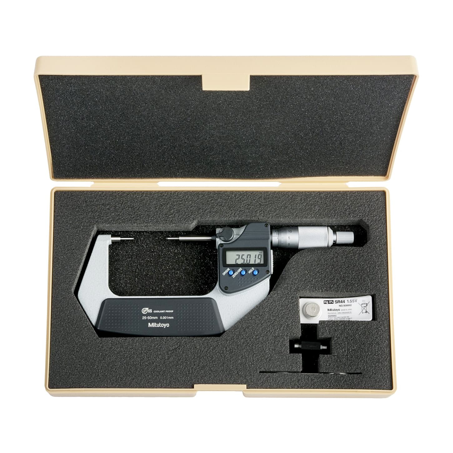 Mitutoyo 25 - 50 mm Digital Spline Micrometer (Type A), 331-252-30