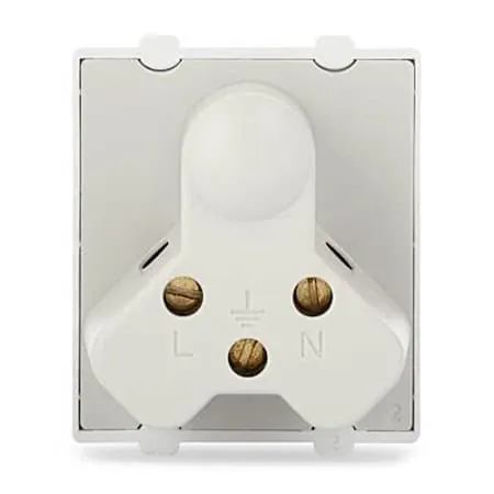 Schneider Electric Opale 16 Amp 3 Pin Socket Outlet With Shutter - White (Pack of 10 Pcs), X2103WH