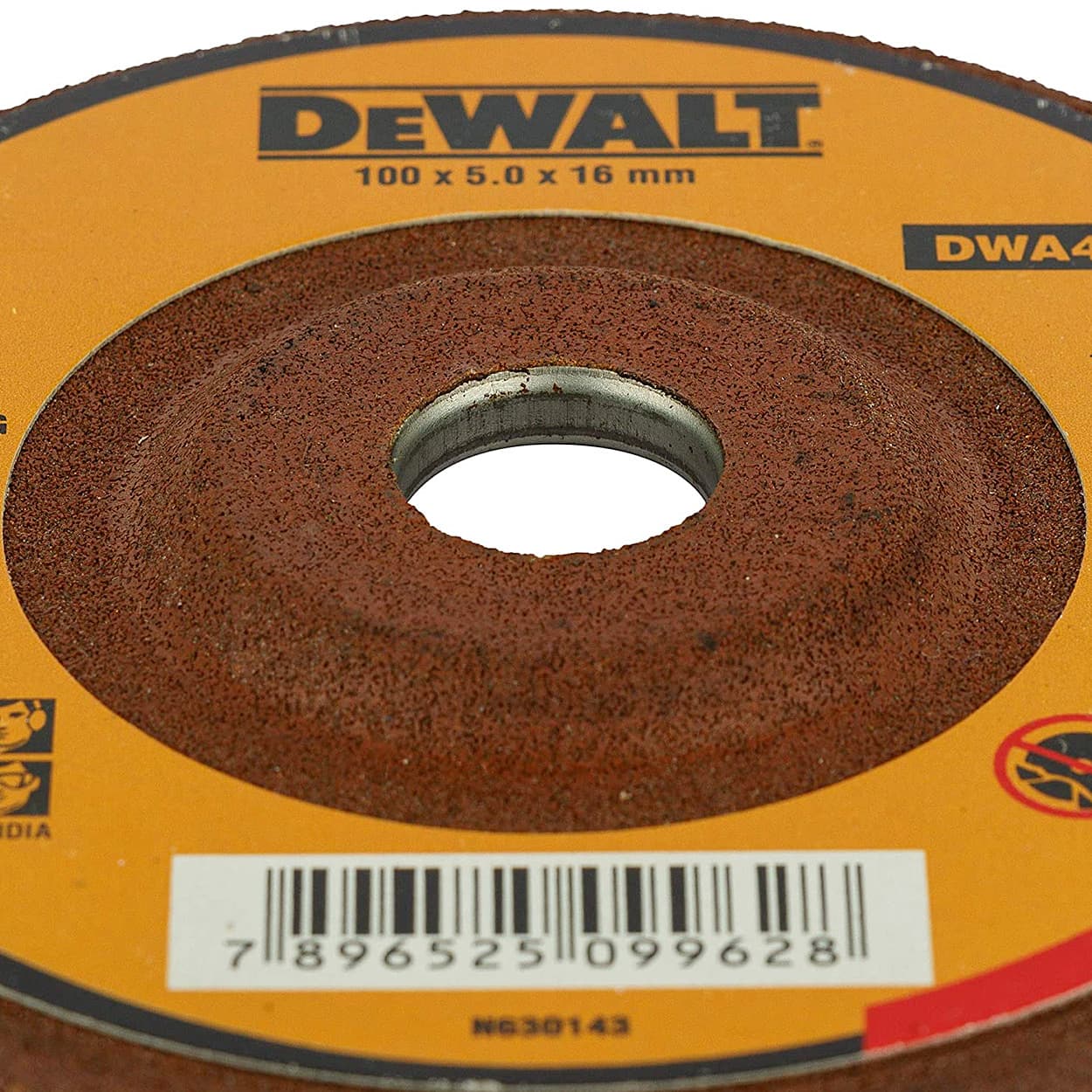 Dewalt 100 x 5.0 x 16 mm Metal Red Grinding Wheel, DWA4500-IN
