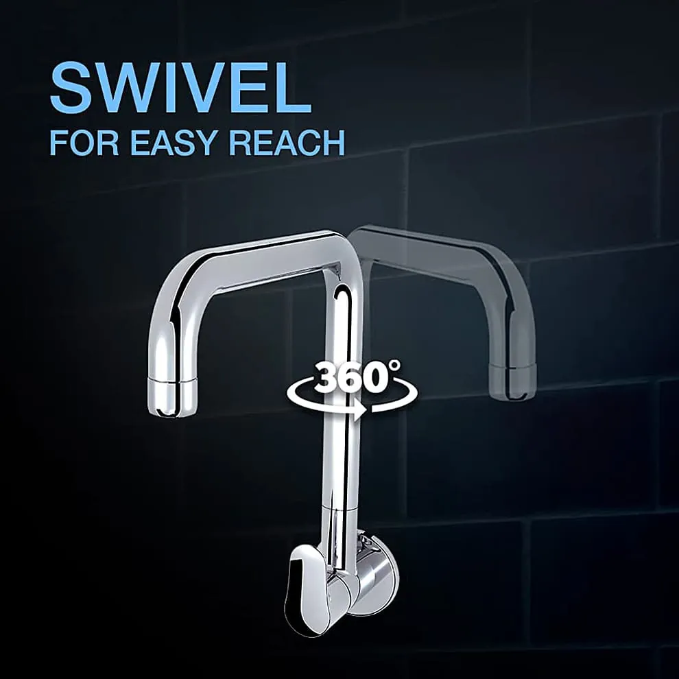 Kohler July Wall Mount Cold Only Kitchen Faucet In Polished Chrome Finish, K-20588IN-4-CP