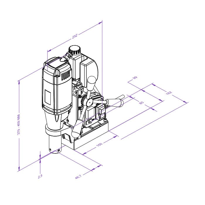 Eibenstock 38 mm Magnetic Core Drilling Machine, KBM 38 X