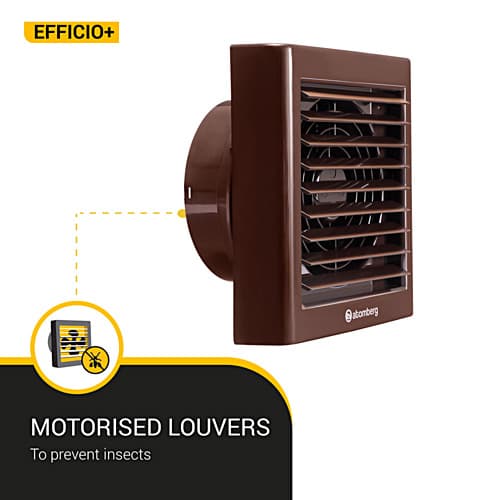 Atomberg Efficio+ 150 mm Energy Saving Exhaust Fan With BLDC Motor (Brown)