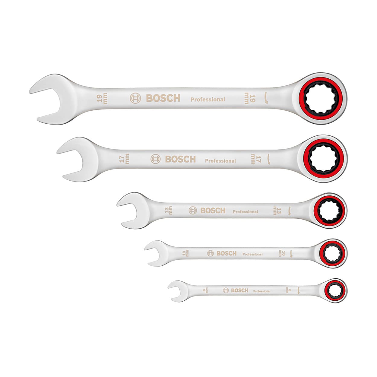 Bosch 5 Pcs Ratchet Spanner Set, 1 600 A02 Z3D