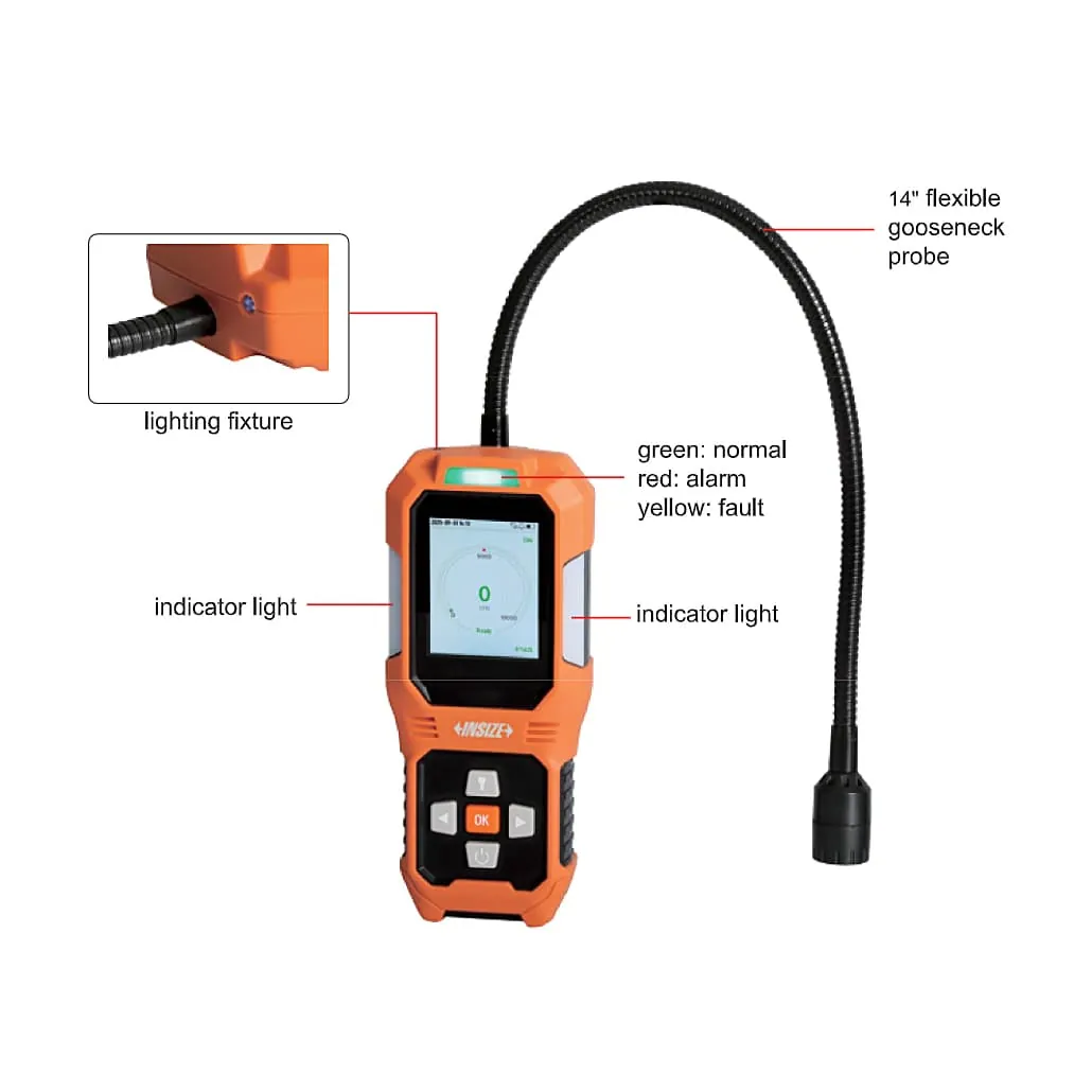 Insize 0-20% LEL Gas Leak Detector, 0615-CP01
