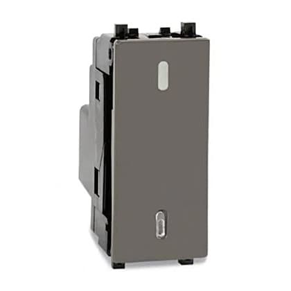 Schneider Electric Zencelo 16 - 20 Amp 2 Way Switch - Dark Grey (Pack of 10 Pcs), IN8402/16(BZ)
