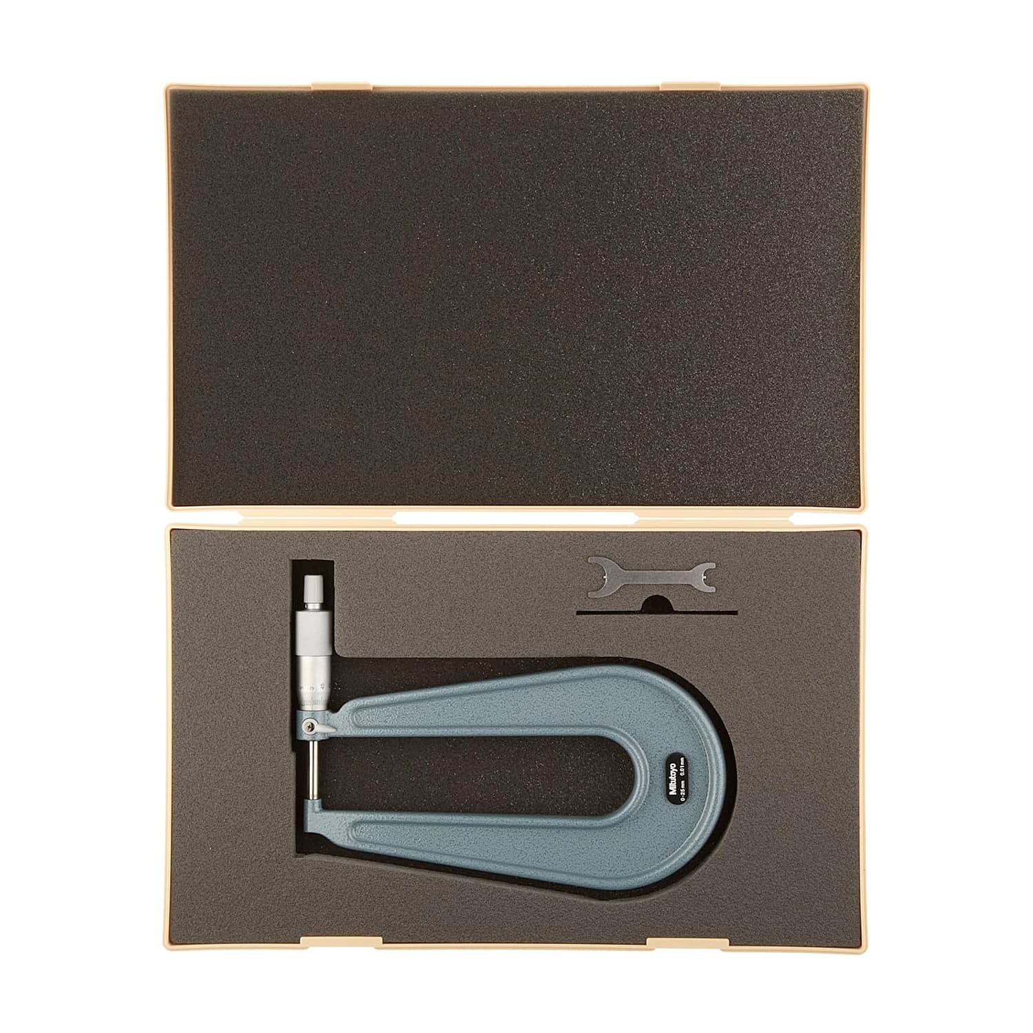 Mitutoyo 0 - 25 mm Sheet Metal Micrometer (Type A), 118-101