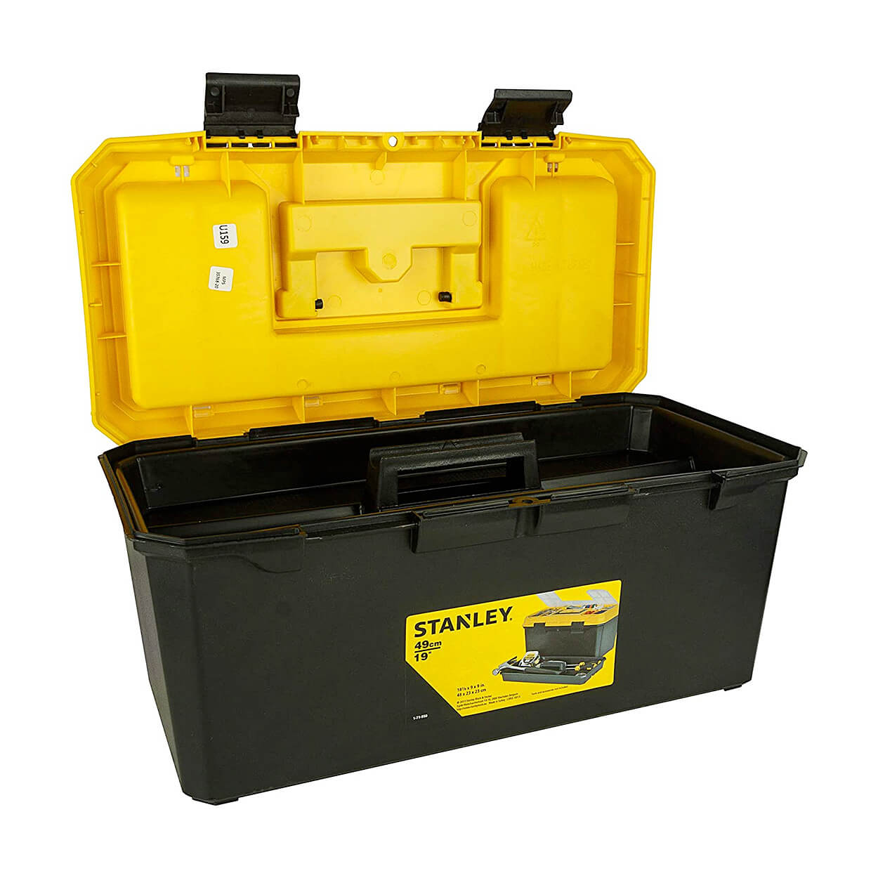 Stanley 19 Inch Organised Maestro Plastic Tool Box With Clear Top Lid, 1-71-950