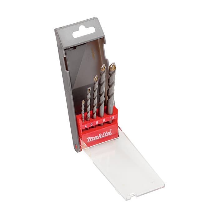 Makita 5 Pcs Masonry Drill Bit With Straight Shank, D-05175