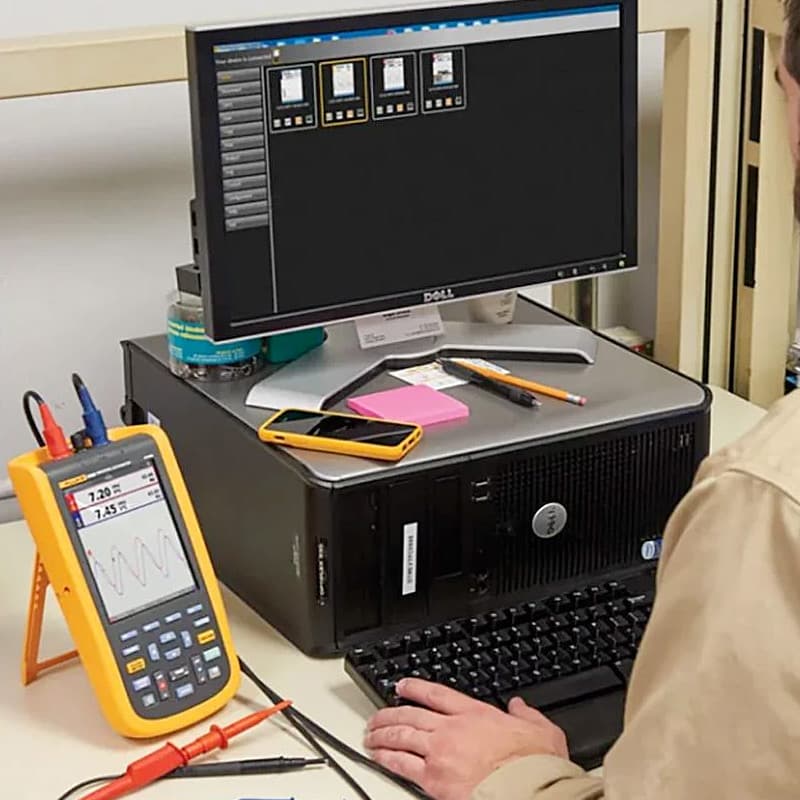 Fluke 125B Series Industrial Scope Meter Handheld Oscilloscopes