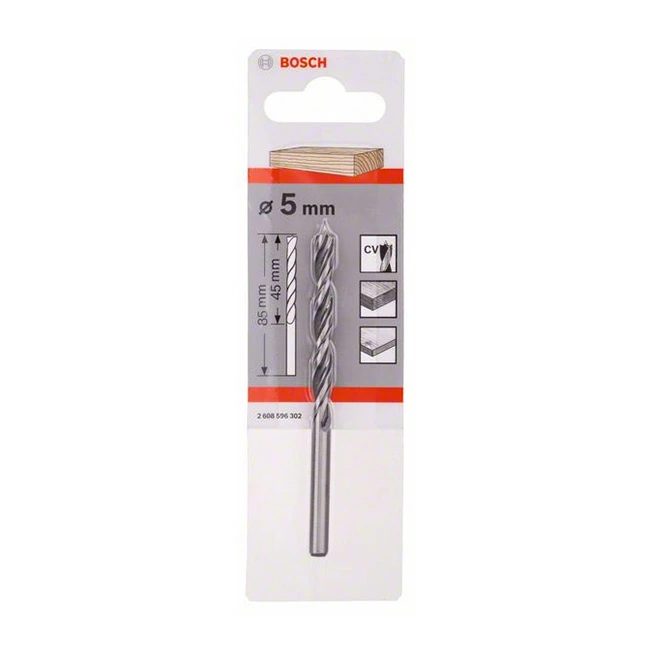 Bosch 5.00 mm Brad Point Drill Bit, 2 608 596 302