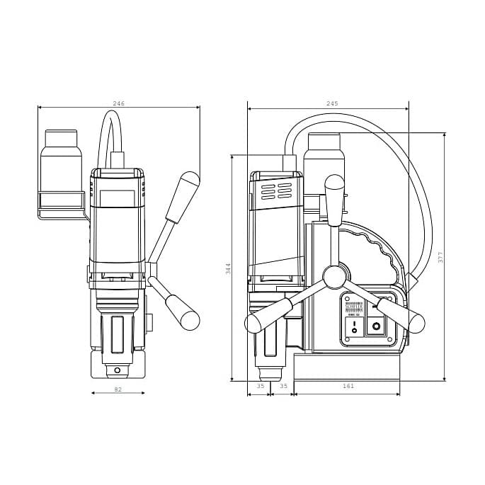 Schifler 1100W Magnetic Core Drilling Machine, SWC 32