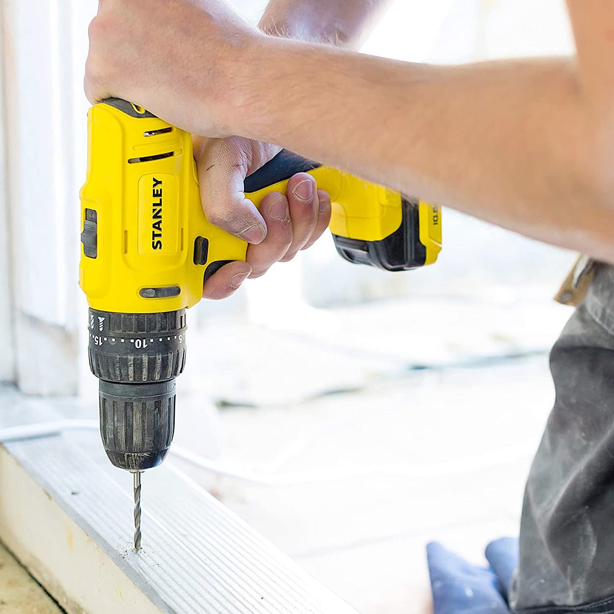Stanley 10.8V / 1.5 Ah / 10mm Hammer Drill Driver (Cordless), SCH12S2KA