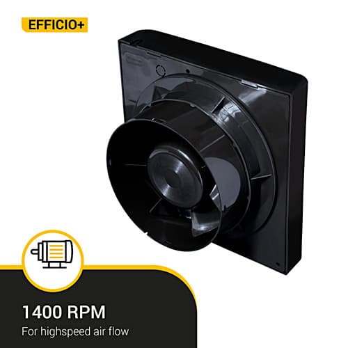 Atomberg Efficio+ 150 mm Energy Saving Exhaust Fan With BLDC Motor (Black)