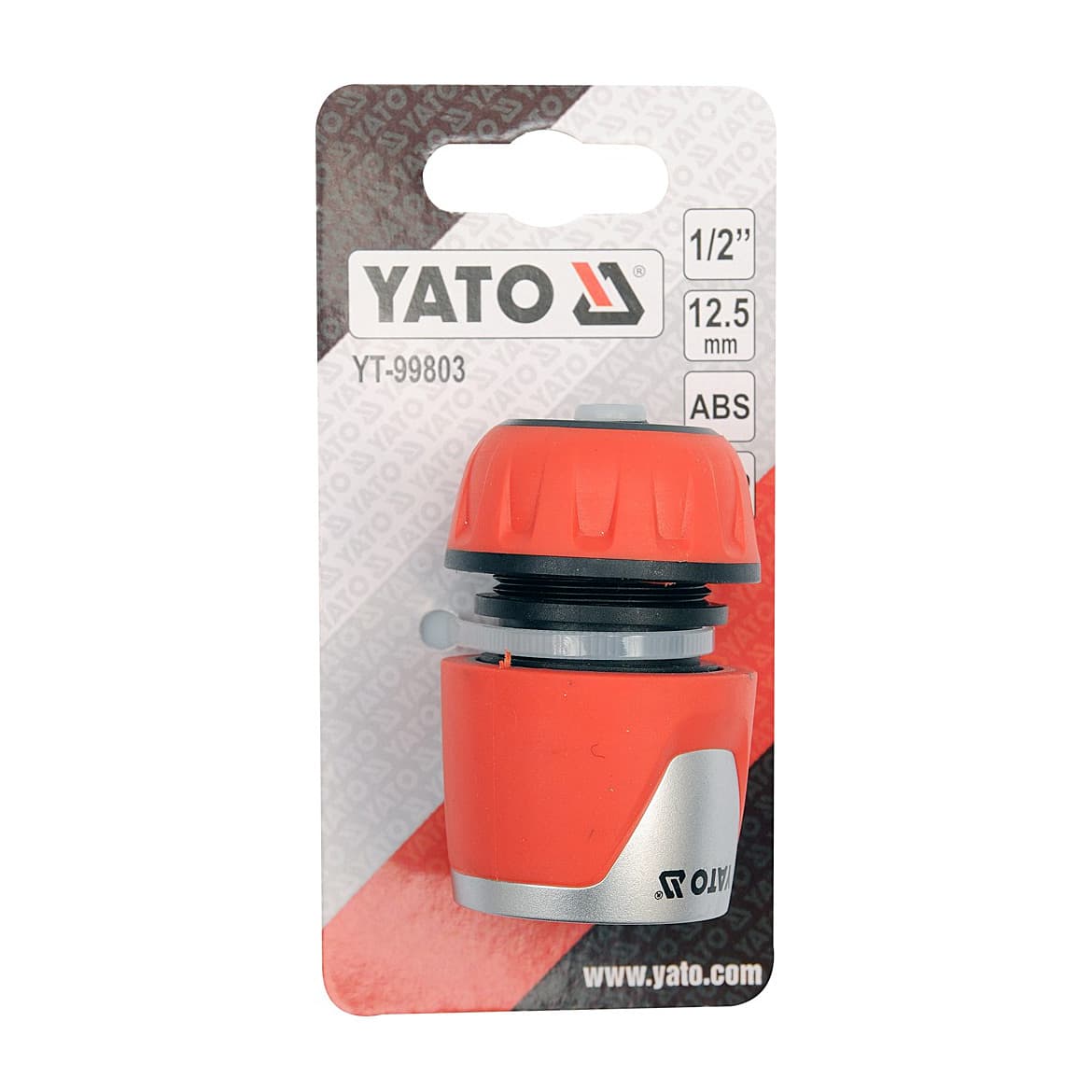 Yato 1/2 Inch Sq. Drive Waterstop Hose Connector, YT-99803