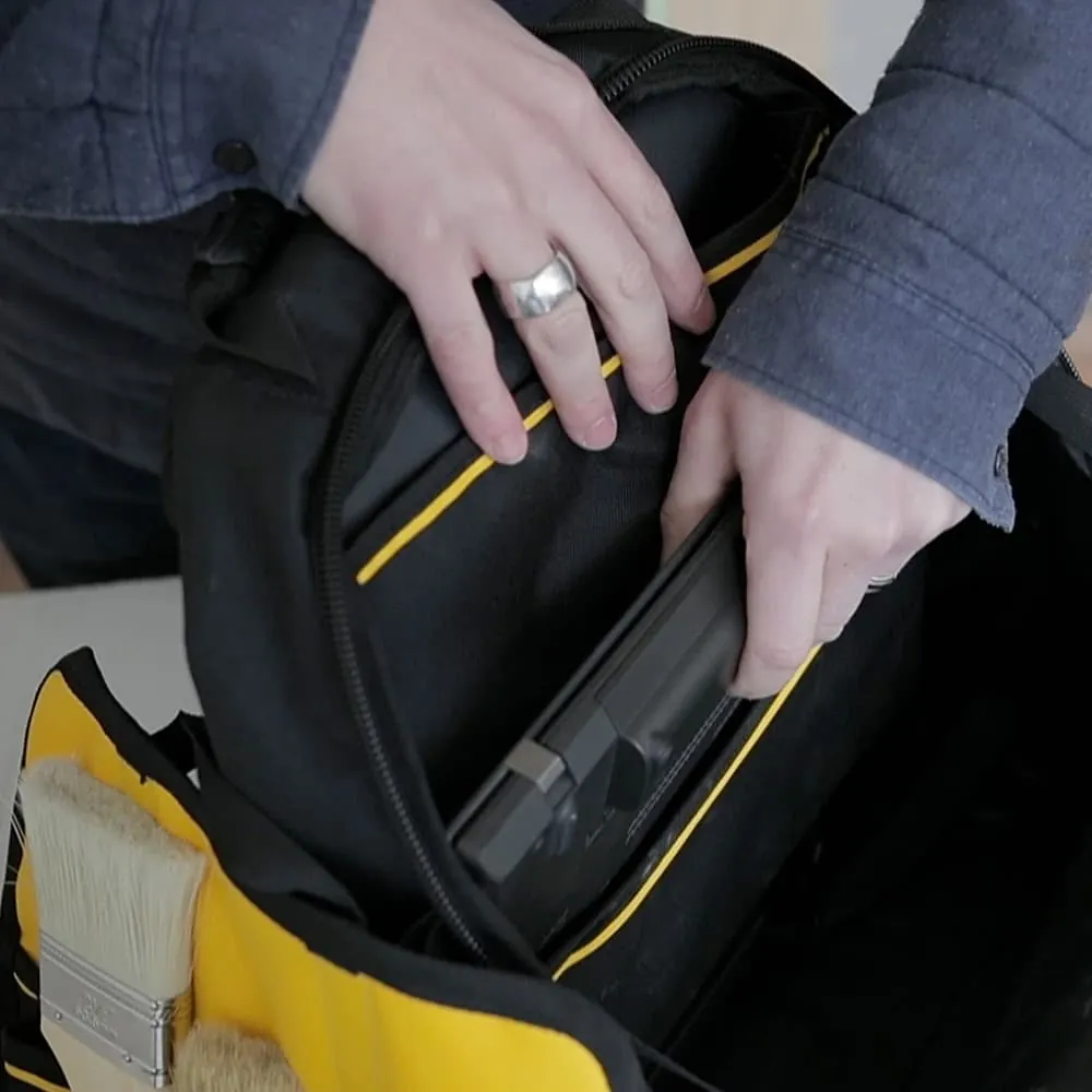 Stanley Heavy-Duty 600 Denier Fabric Tool Backpack (50 Pockets), 1-95-611