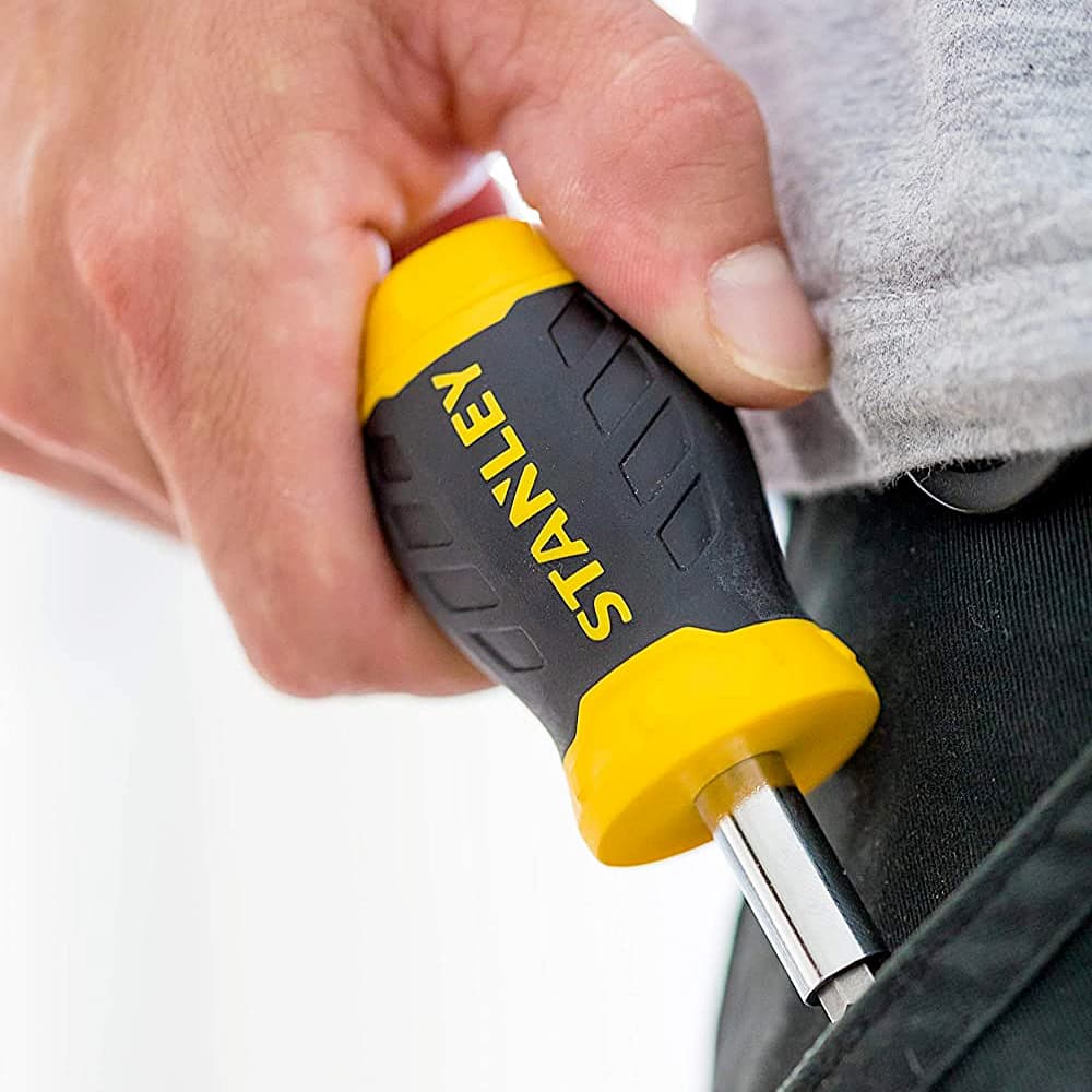 Stanley 6 Pcs Stubby Multi - Bit Screwdriver Set, 0-66-357