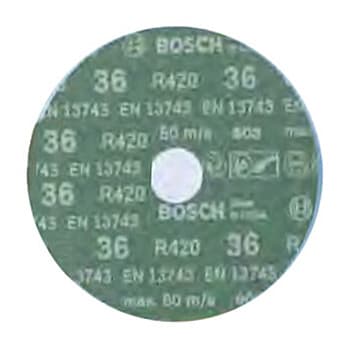 Bosch 125 mm / 60 Grit Eco Fibre Sanding Disc For Wood - R420 (Pack of 30 Pcs), 2 608 623 151