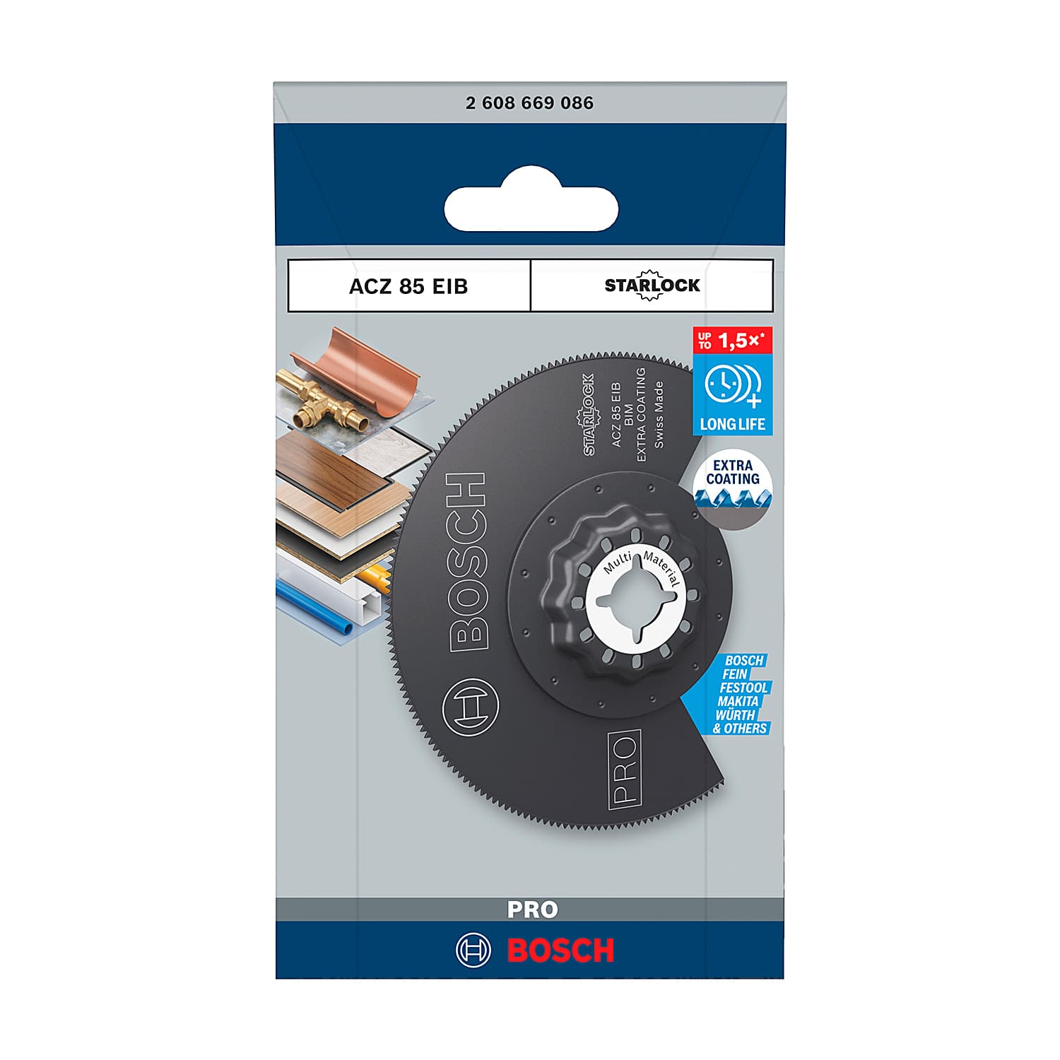 Bosch 85 mm Dia. Starlock BIM Segment Saw Blade for Wood & Metal, ACZ 85 EIB