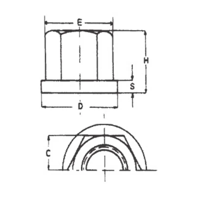 Apex M12 Dia. Steel Flanged Nut (Pack of 10 Pcs), 921-3