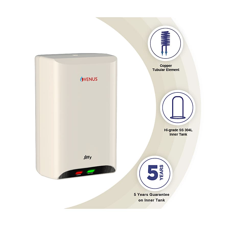 Venus Jiffy 3 Ltr / 3 kW Instant Water Heater, 3J30