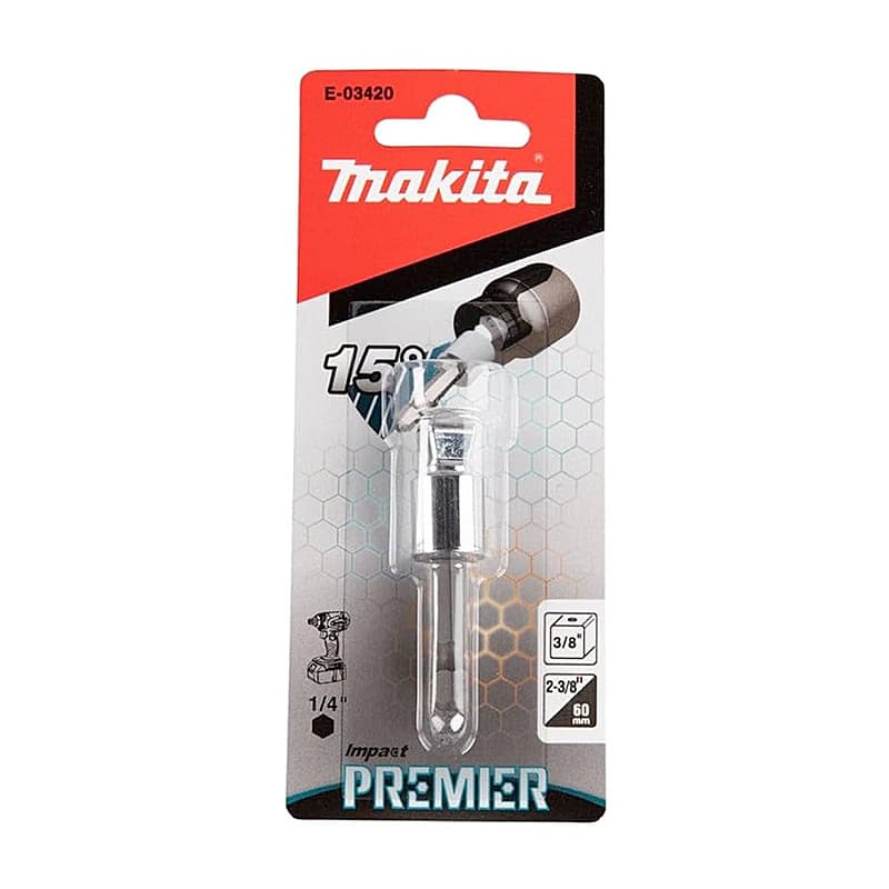 Makita 3/8 Inch Sq Drive 50 mm Impact Premier Tilt Socket Adaptor, E-03420