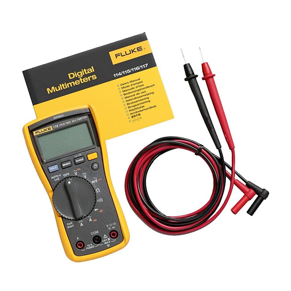 Fluke 115 6000 Counts / 600V True-RMS Field Technicians Digital Multimeter