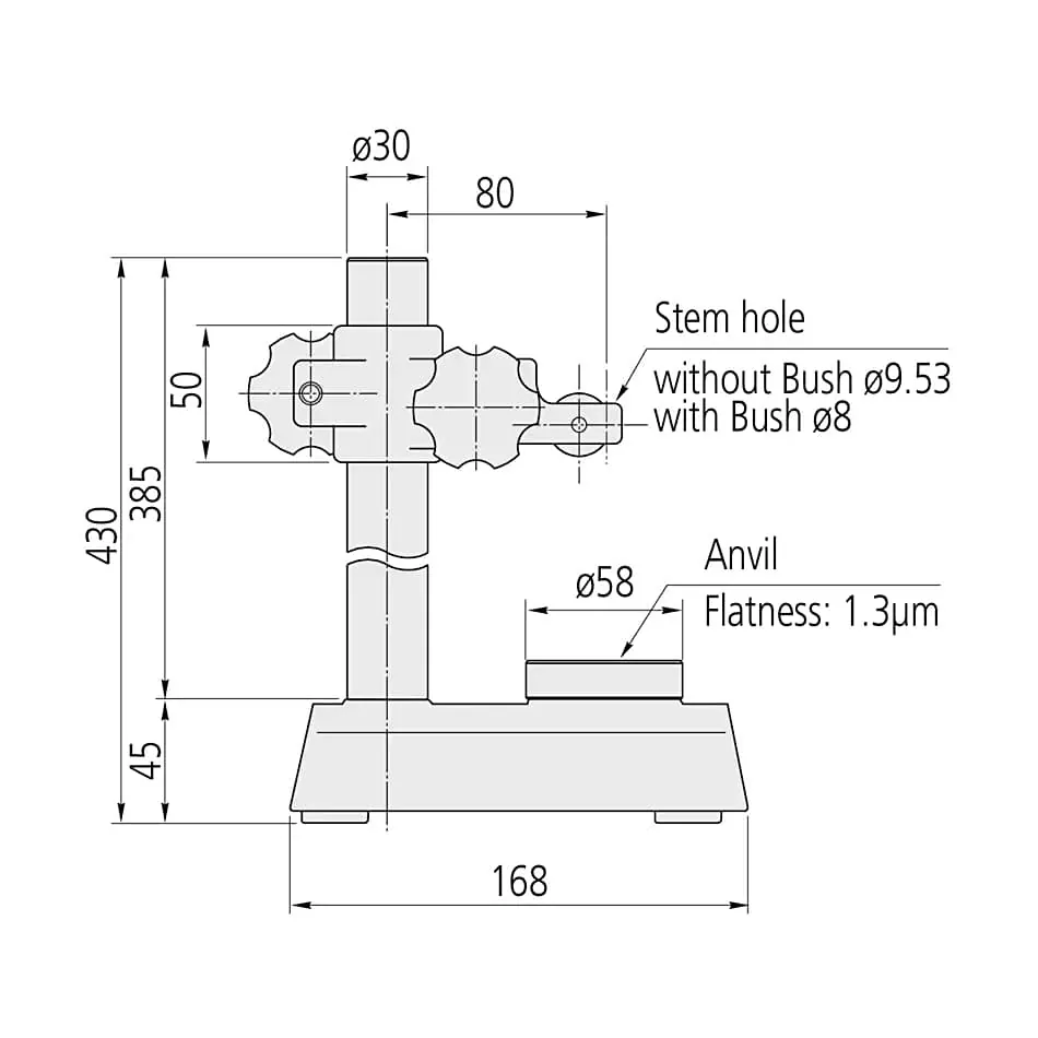 Mitutoyo 58 mm Dia. Transfer Stand, 519-109-10