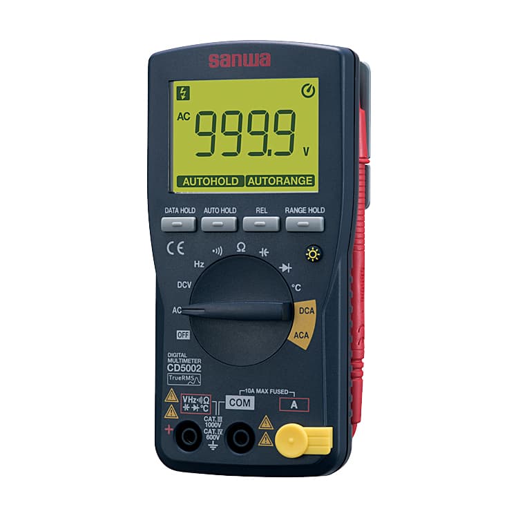 Sanwa 4 Digit / 9999 Count TRMS Digital Multimeter, CD5002