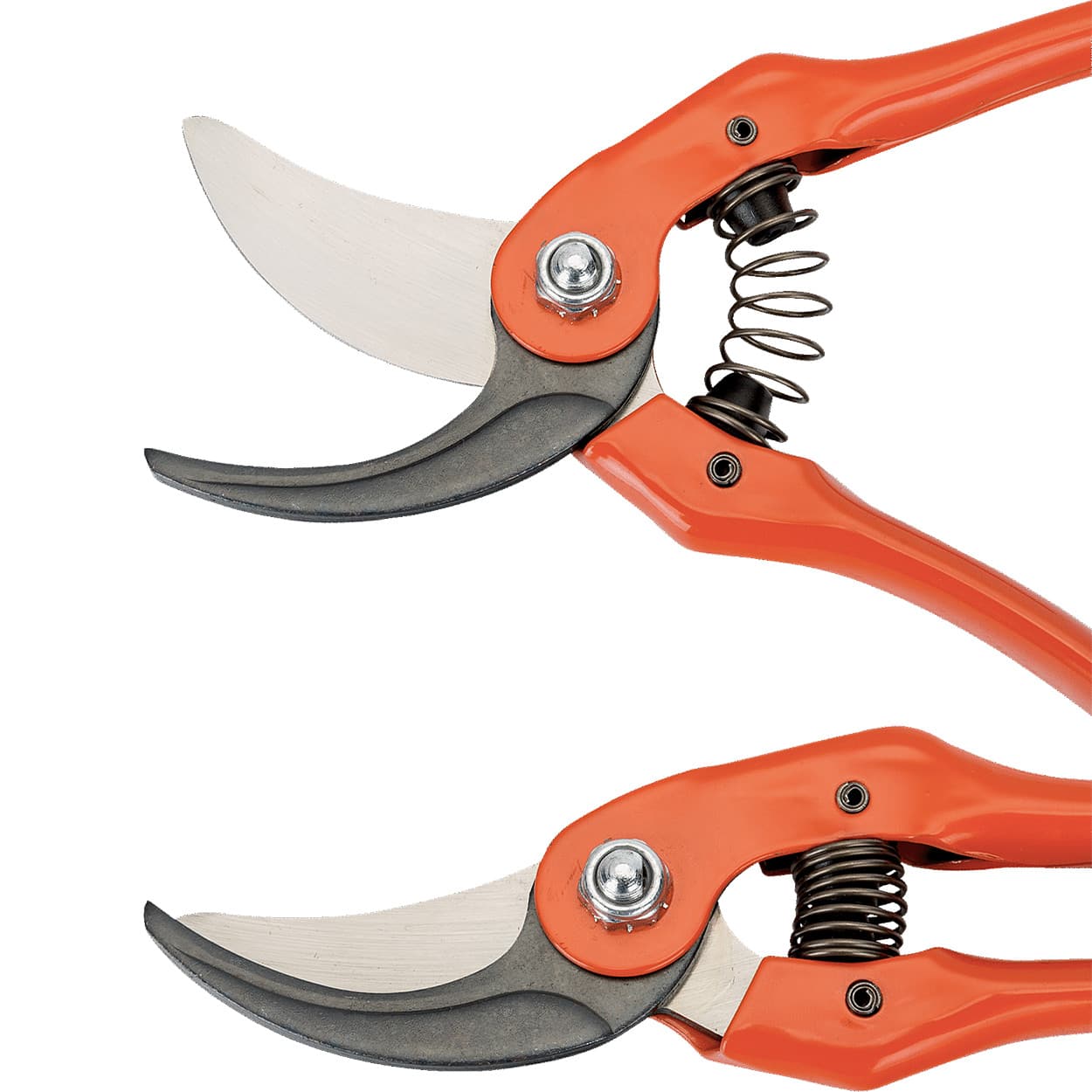 Bahco 180 mm / 7 Inch Bypass Secateurs With Stamped/Pressed Steel Handle & Angled Cutting Head, P121-18-F