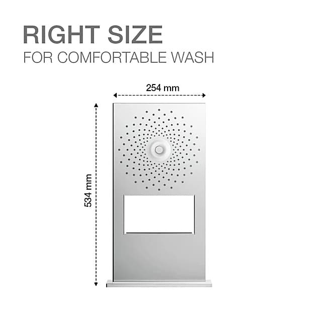 Kohler Beitou 534 x 254 mm Wall Mount Multi Function Rain Panel In Polished Chrome Finish, K-72830IN-L-CP