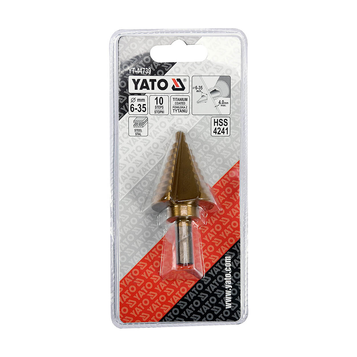 Yato 6-35 mm Step Drill Bit, YT-44739