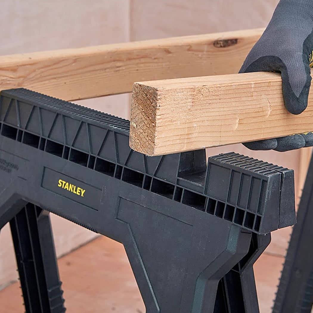 Stanley 581 x 818 x 126 mm Junior Folding Sawhorse With 362 Kg Load Capacity, STST1-70355