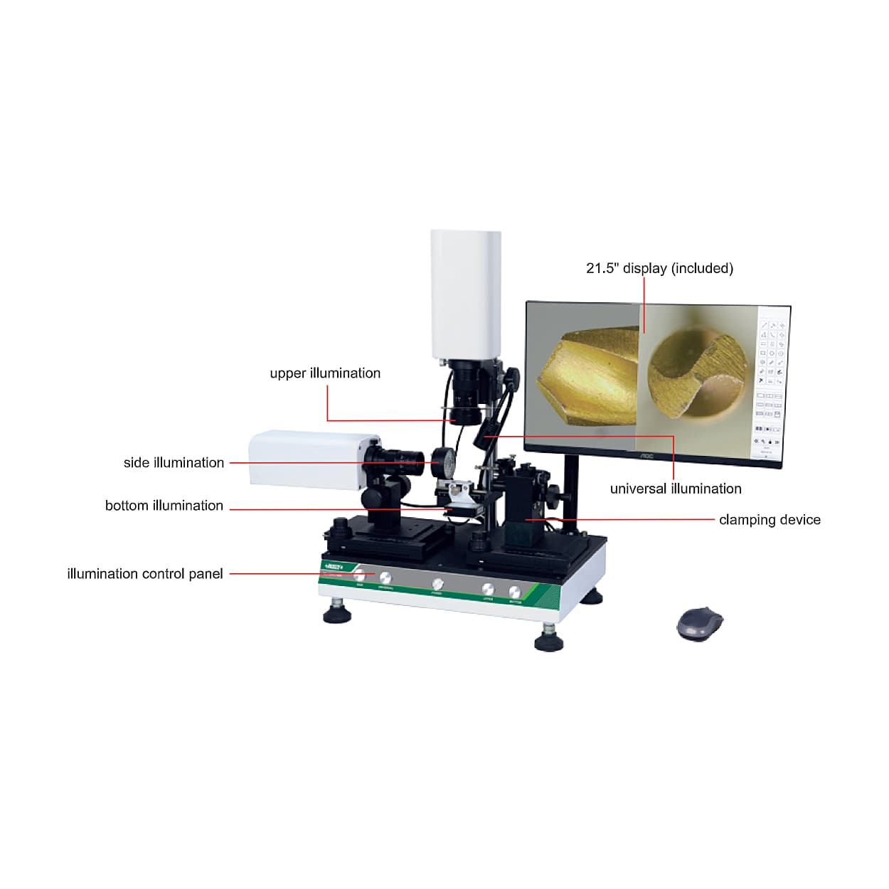 Insize 30 - 75 mm Cutting Tools Microscope with Display, ISM-CT820