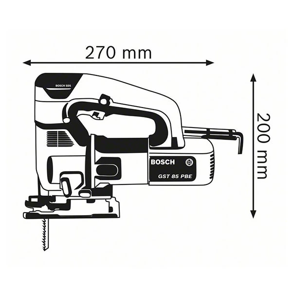 Bosch 26mm 580W Professional Jigsaw, GST 85 PBE