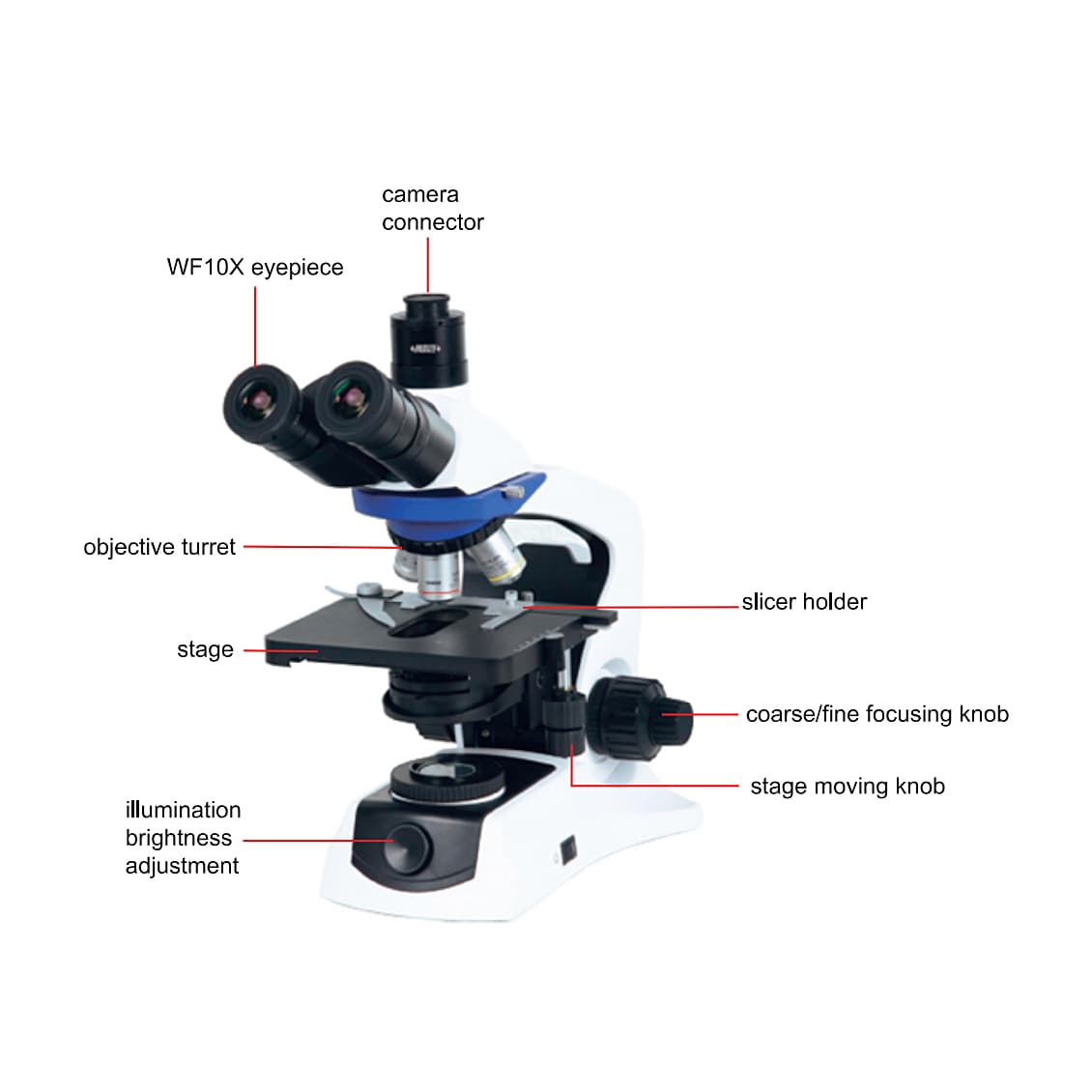 Insize 40X - 100X Standard Type Biological Microscope, 5111-B230