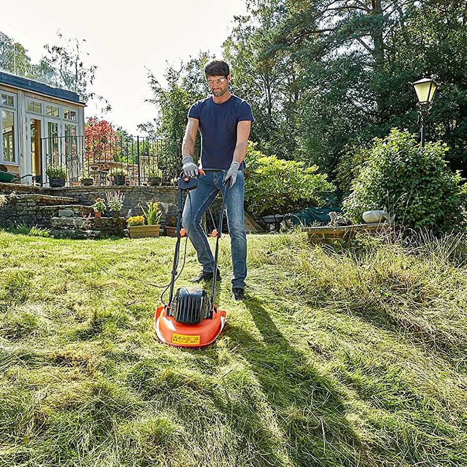 Black+Decker 1200W / 30cm Electric Hover Mower, BEMWH551-QS