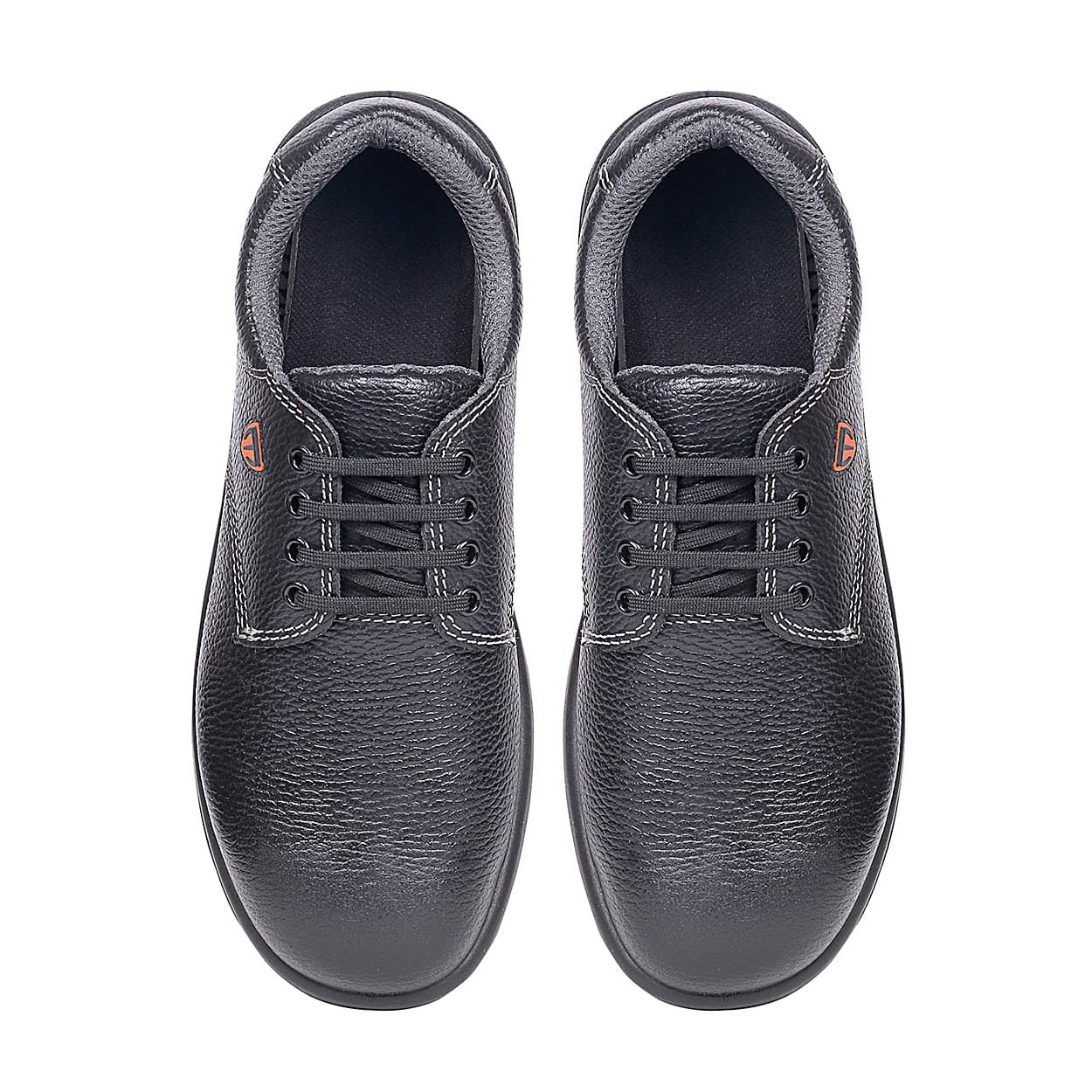 Tagra Low Ankle Double Density Buff Barton Leather Safety Shoes - Steel Toe (Black), Molten Lo B