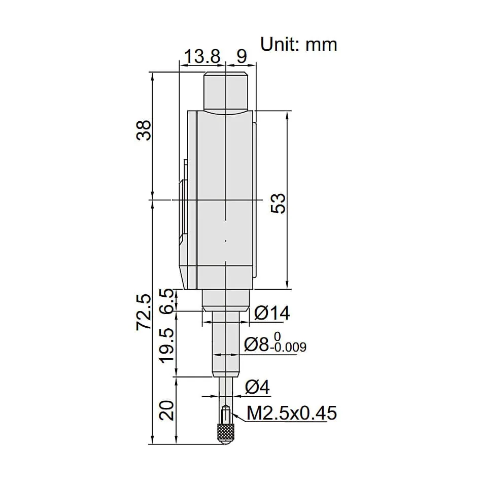 Insize 0 - 1mm Dial Comparator Gauge, 2881-01