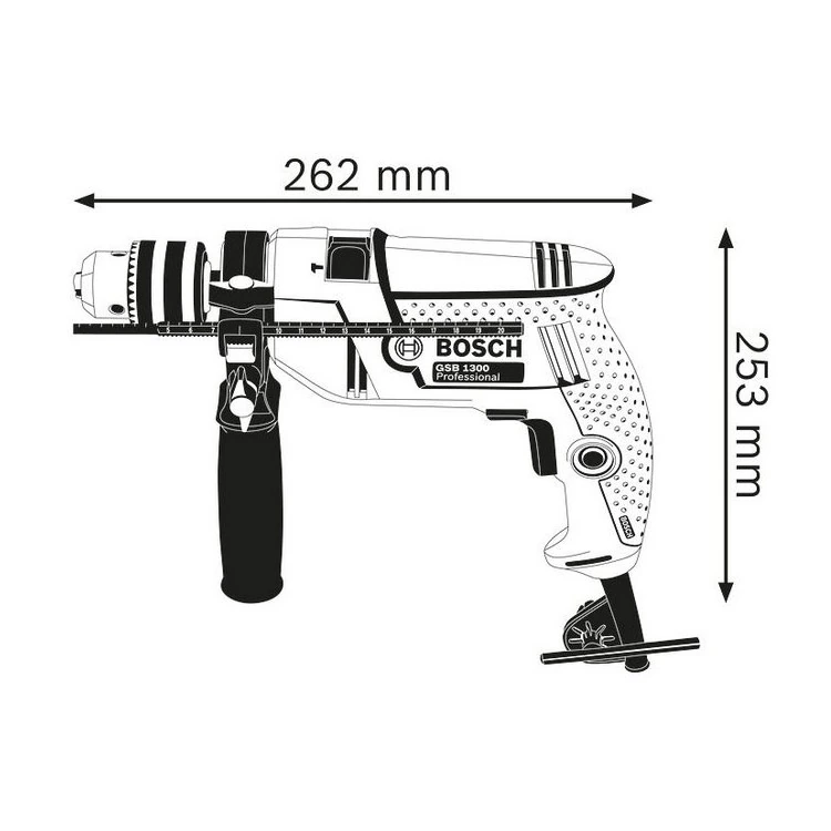 Bosch 13mm 550W Professional Impact Drill, GSB 550 XL kit