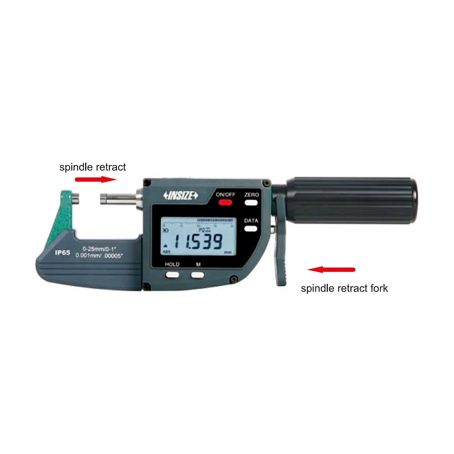 Insize 0 - 25 mm Wireless Digital Snap Gauge (Basic Type), 3358-25AWL