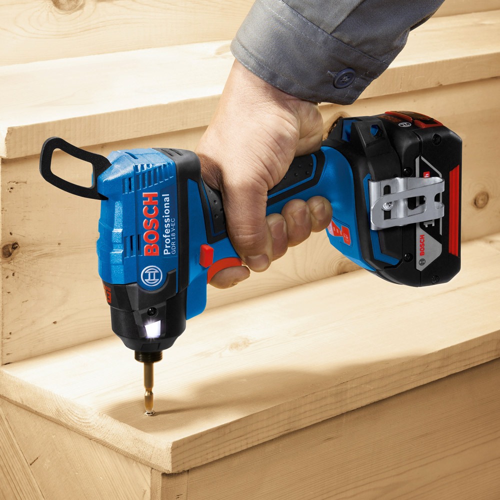 Bosch 18V / 2.0 Ah Professional Cordless Impact Driver / Wrench, GDR 18 V-EC