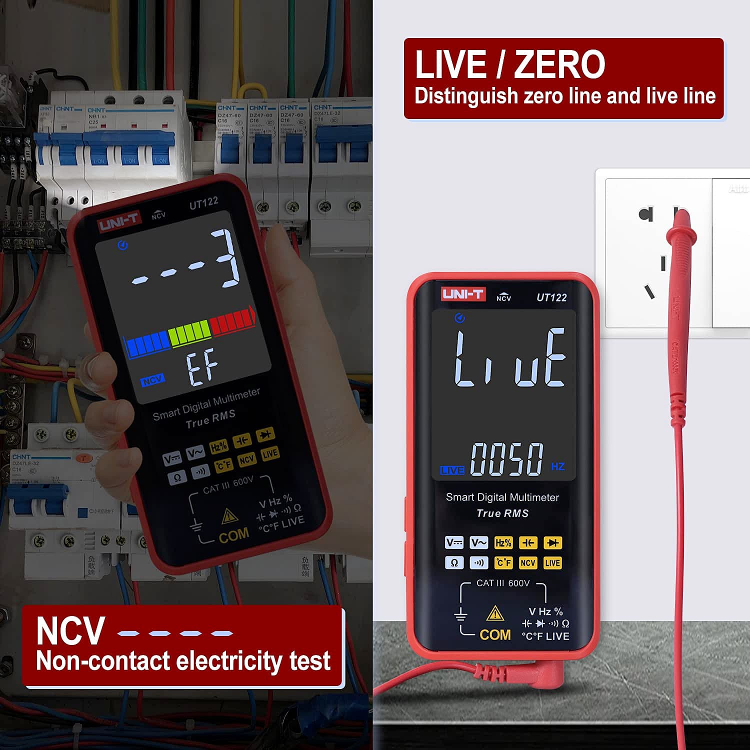 UNI-T 6199 Count True RMS Smart Digital Multimeter, UT122