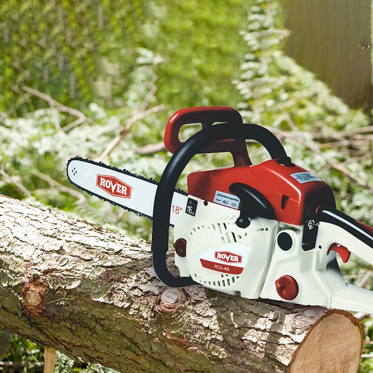 Rover 18 Inch / 2.4 HP Gasoline Chain Saw With Oregon Chain, RCS-4618