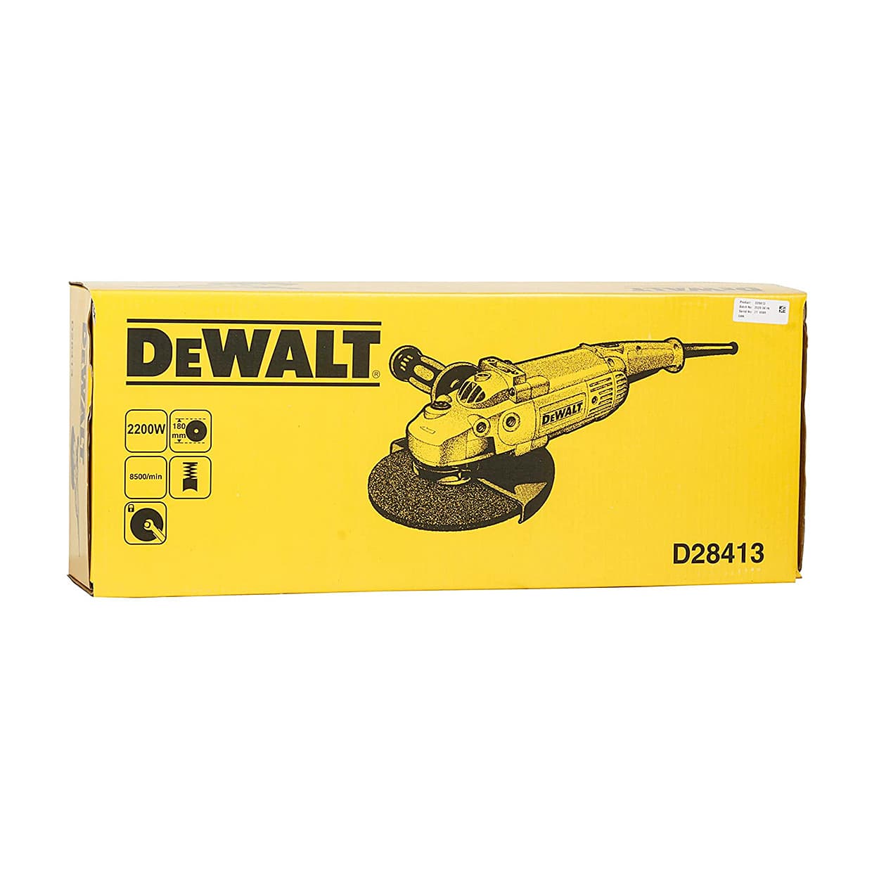 Dewalt 2200W / 180mm Heavy Duty Large Angle Grinder, D28413-IN